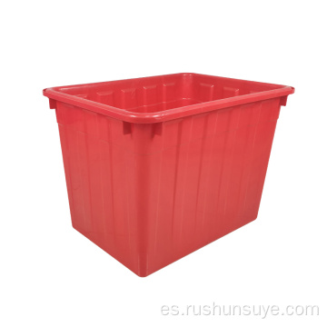 740*525*575 mm Caja acuática roja apilable